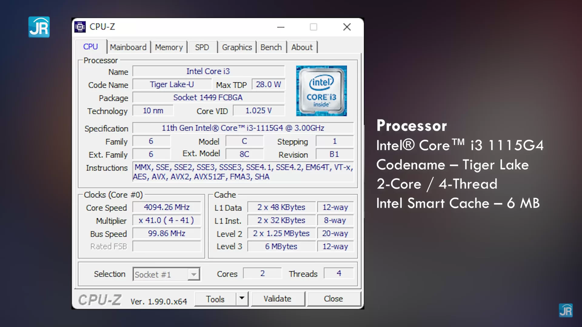 Процессор intel core i3 1115g4